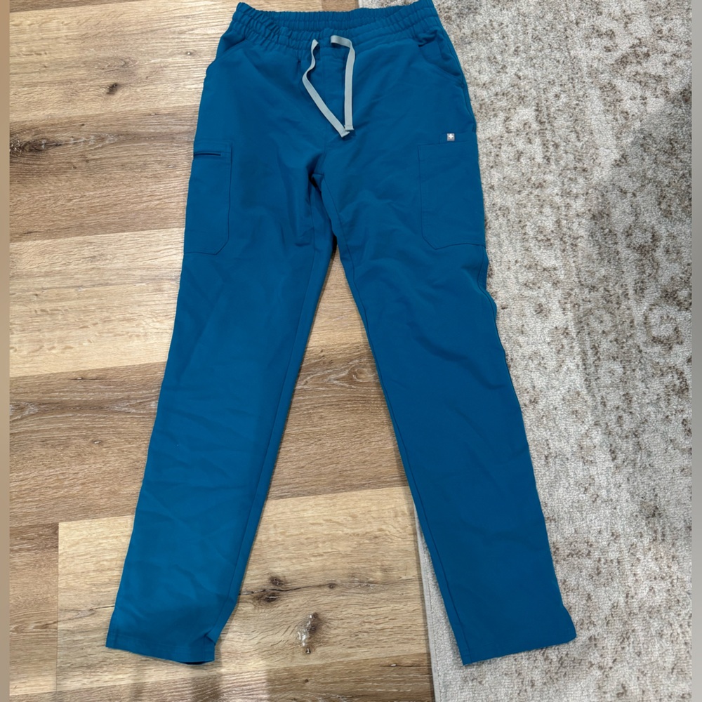 Figs yola teal pants.
